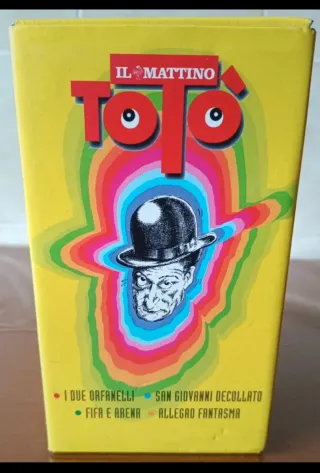 4 VHS Rare Totò Antonio de Curtis + Raccoglitore