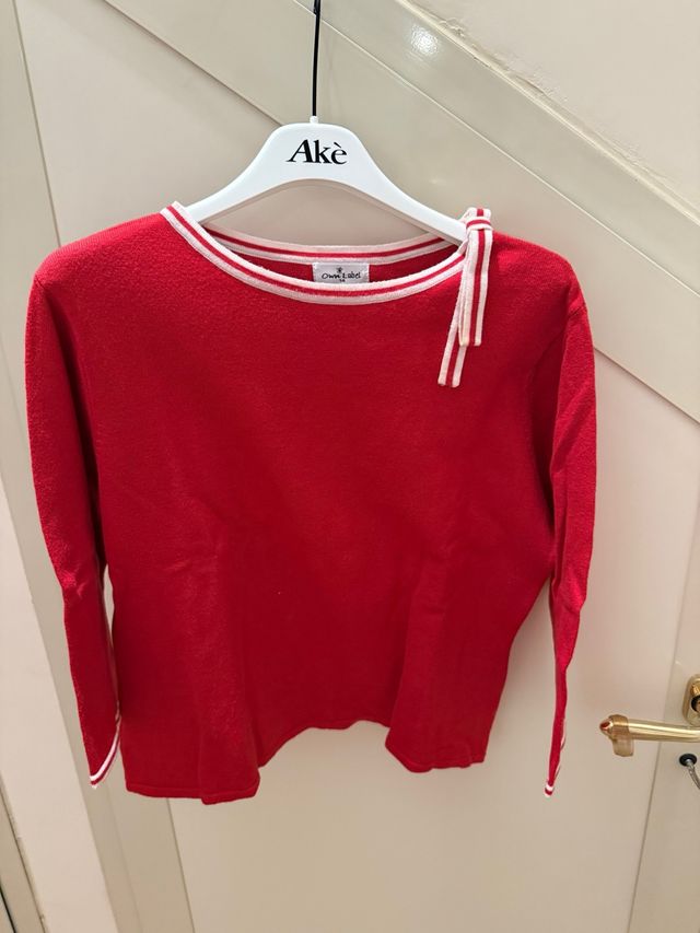 Maglia elegante con fiocco