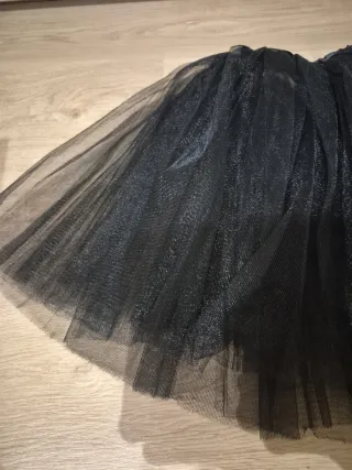 Falda tul negra talla única