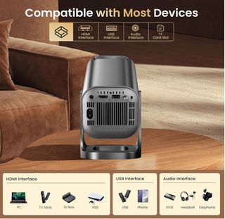 Proiettore Portatile 4K WiFi 6 Bluetooth 5.4