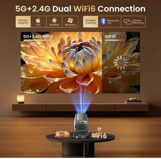 Proiettore Portatile 4K WiFi 6 Bluetooth 5.4
