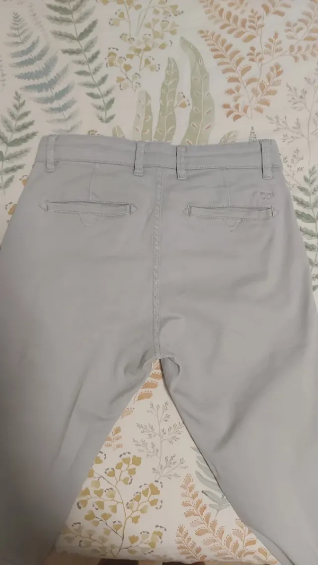 Pantalón Chino Hombre Easy Wear Gris T.36