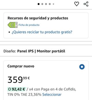 Pantalla Portátil MSI Nueva