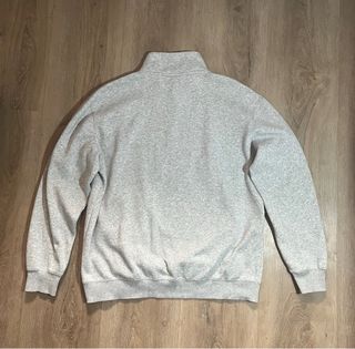 Sudadera GLOBAL media cremallera gris