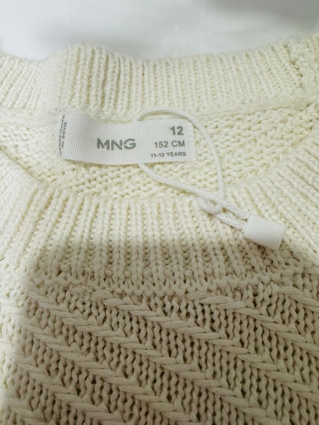 Jersey Mango flecos talla 12 Nuevo