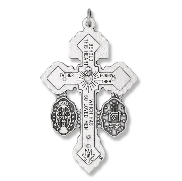 Un collar,Cruz Perdón, la Milagrosa y San Benito