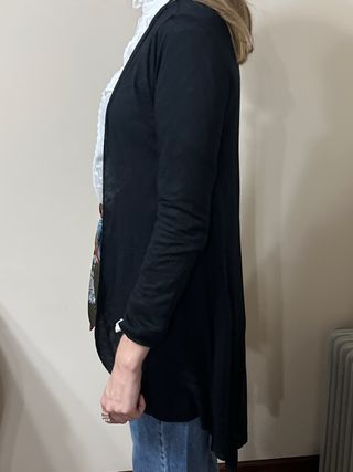 Chaqueta larga negra