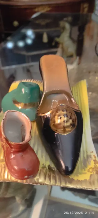 Decorazioni artigianali vintage scarpe cappello