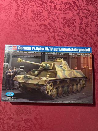 Maqueta tanque Panzer III/IV ausf Einheitsfahrgest