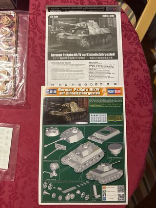 Maqueta tanque Panzer III/IV ausf Einheitsfahrgest