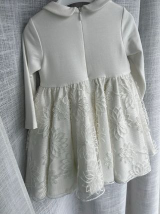 Abito cerimonia bambina bianco I DO