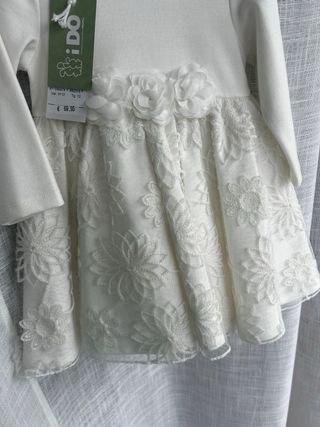 Abito cerimonia bambina bianco I DO