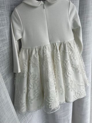 Abito cerimonia bambina bianco I DO