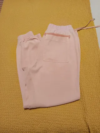 Pantalones Zara Talla M Rosa