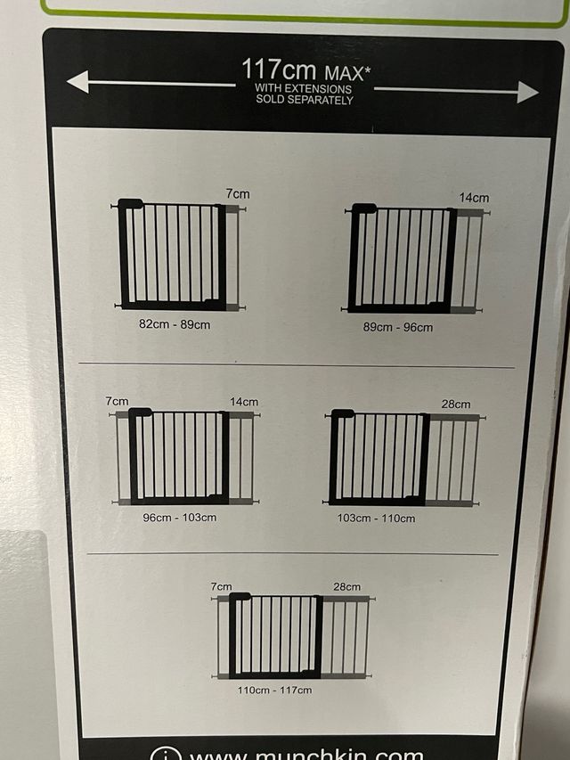 Puerta Escalera Munchkin Seguridad Niños