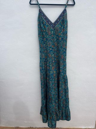 Vestido largo estampado floral