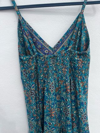 Vestido largo estampado floral