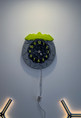 Reloj Pared Luz Disco Freno