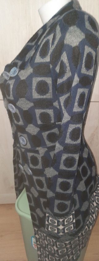 Cardigan donna fantasia geometrica