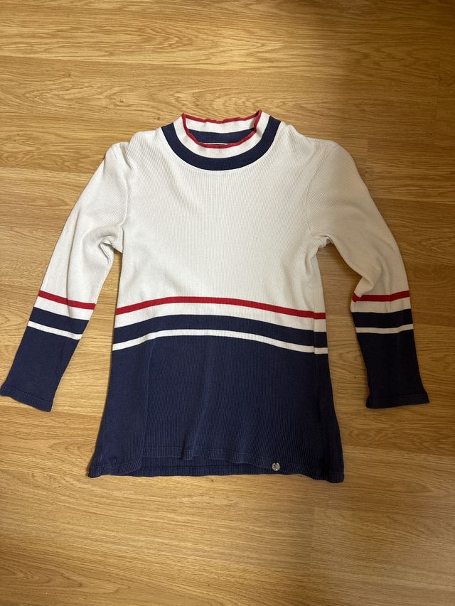 Jersey Salsa Rayas Azul Blanco Rojo