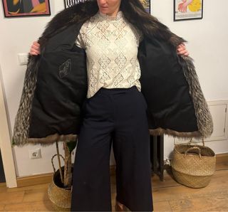 Abrigo original piel de zorro