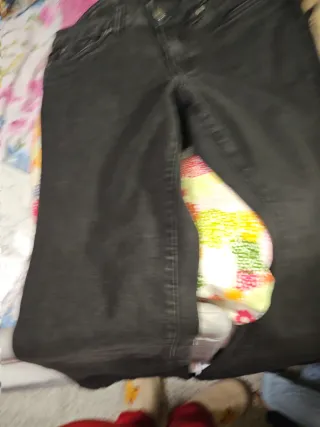 Pantalón campana negro