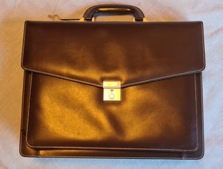 Maletín de piel multiusos con cámara PC y grabador