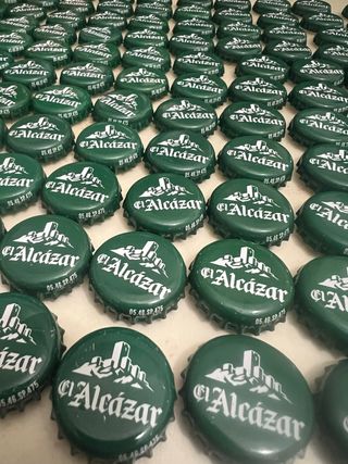 100 Chapas Cerveza El Alcázar Verdes