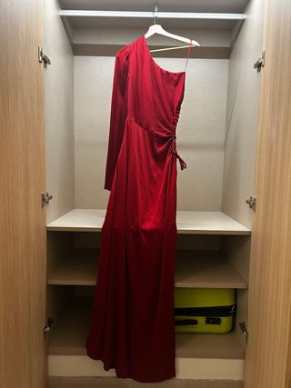 Vestido largo rojo AWARE talla S (36-38)