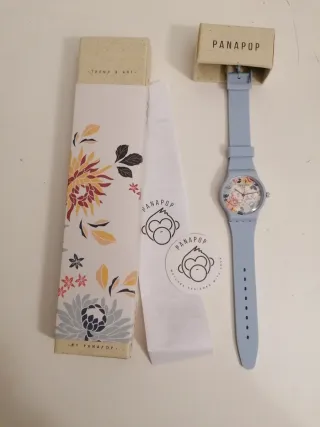 Reloj Panapop Celeste Floral