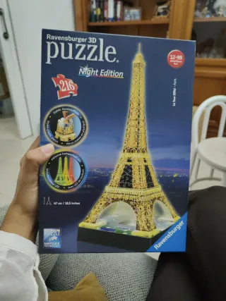 Puzzle 3D Ravensburger Torre Eiffel Night Edition