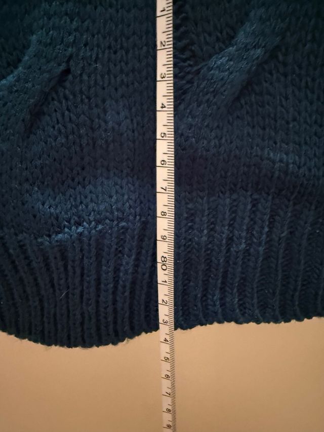 Cardigan lungo color ottanio