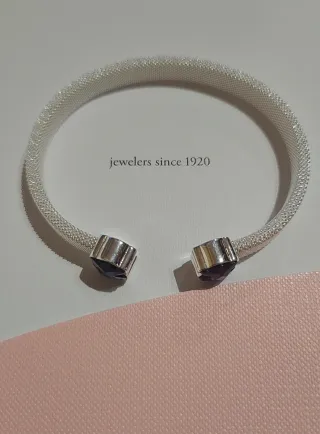 Pulsera Tous Oso Morado Plata