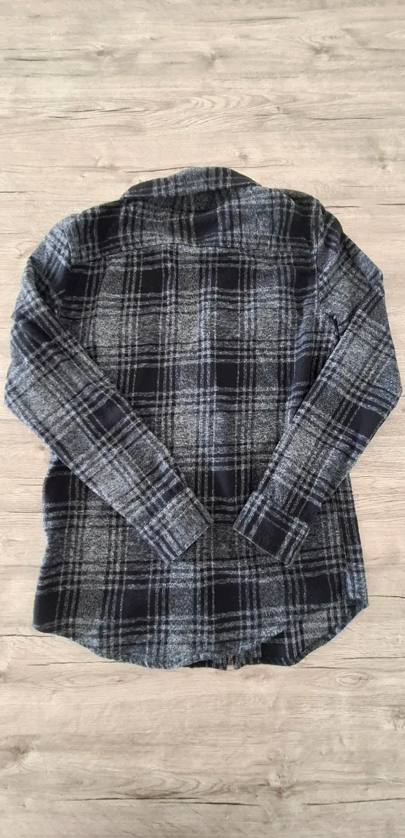 Chaqueta de cuadros con cremallera