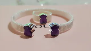 Conjunto Anillo y Brazalete Oso Morado