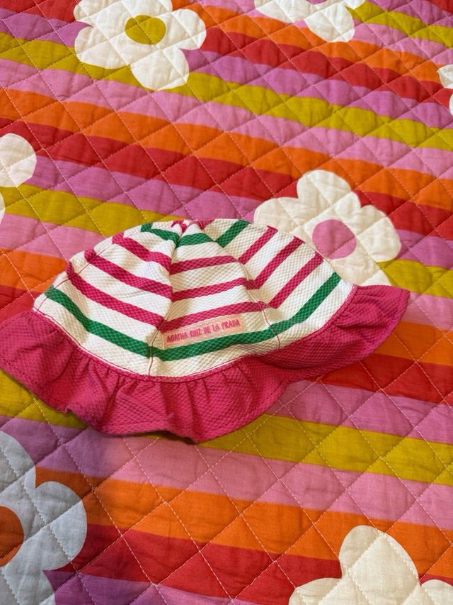 Vestido niña piña y rayas