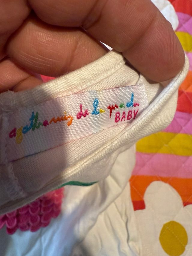 Vestido niña piña y rayas