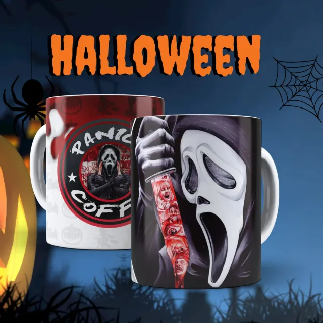 Tazas Halloween Películas Terror