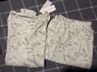 Pijama Women'Secret estampado blanco y verde XL