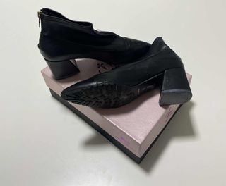 Stivaletti L'Arianna Pelle Nera Tacco