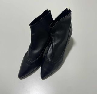 Stivaletti L'Arianna Pelle Nera Tacco