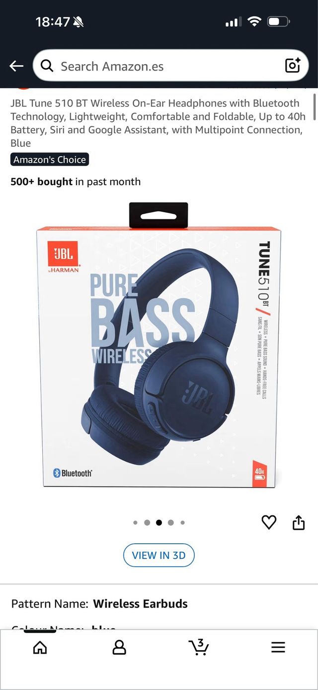 Auriculares JBL Azules