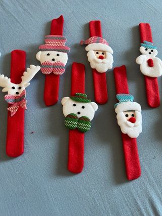Braccialetti Natale Pupazzi Neve Babbo Natale Renn