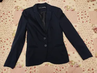 Giacca donna Stradivarius blu taglia L