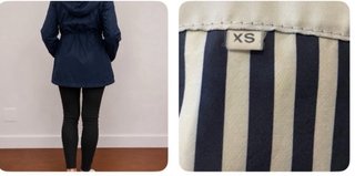 Chaqueta Impermeable azul marina