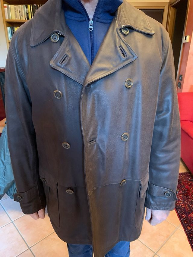 Giacca doppiopetto vera pelle morbida