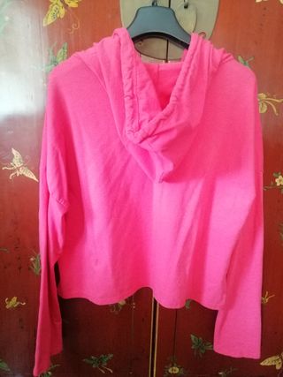 Sudadera con capucha rosa Liberatta
