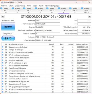 Disco duro Seagate Barracuda 4 TB Interno