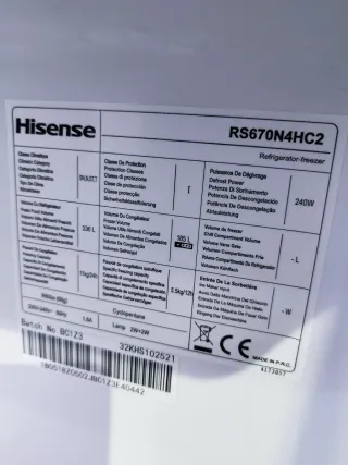 Recambios Nevera Hisense Americana
RS670N4HC2