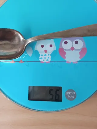 Cuchara de plata antigua